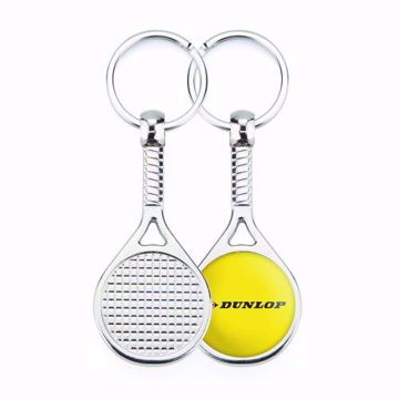 Tennis Racket Metal Keyring