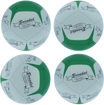 Size 1 Football in White and Green Colours